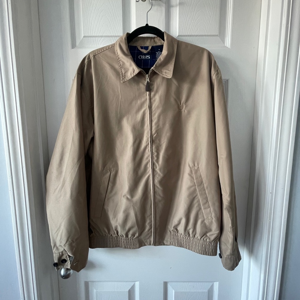 Chaps Men's Beige Windbreaker Jacket